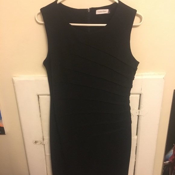 black bodycon calvin klein dress size 8 - Picture 2 of 4